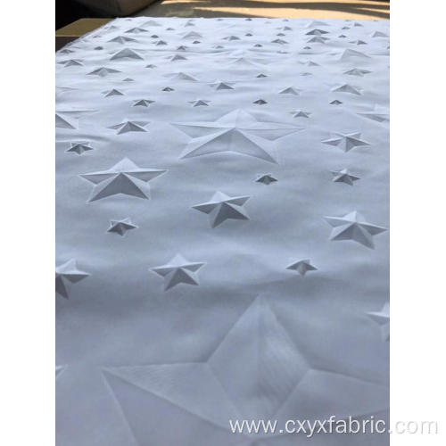 star 3d emboss polyester microfiber fabric